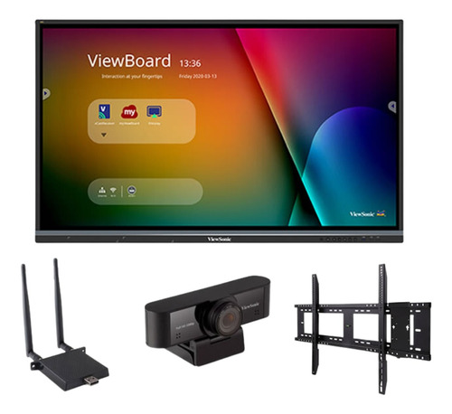 Kit Pantalla Interactiva Viewboard 6550 4k Uhd Profesional