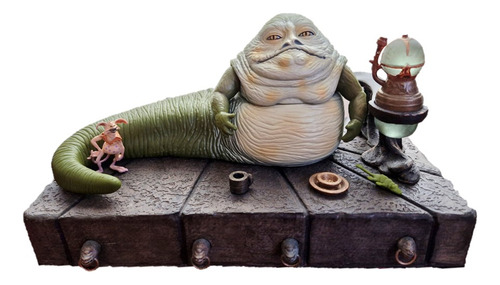 Star Wars Jabba The Hutt Trono 3d Printed 3.75 Pulgadas (Usado)