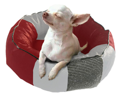 Cama Moises Colchon Perros Chicos O Medianos Luxurius Color Ecocuero