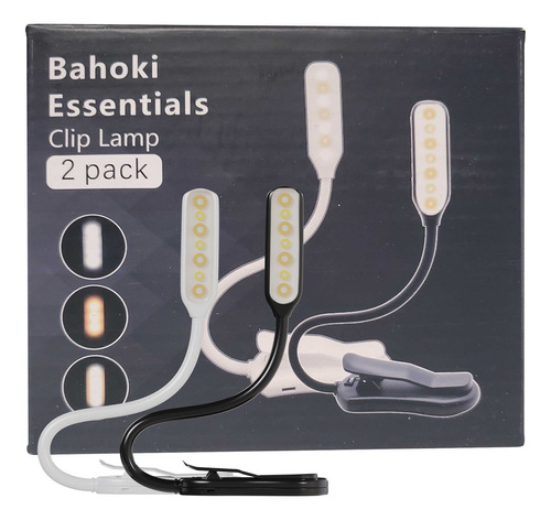 Lámpara Led Bahoki Essentials De Clip De Libro  Luz Sbh