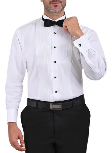 Camisa cuello mao con moño deals