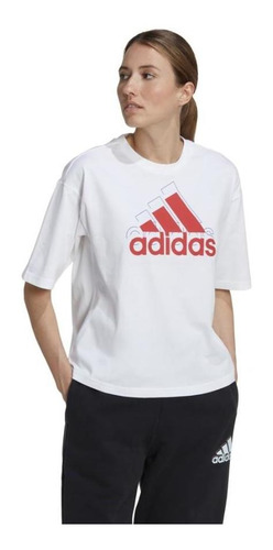 Polera Mujer Manga Corta adidas Essentials Con Logo