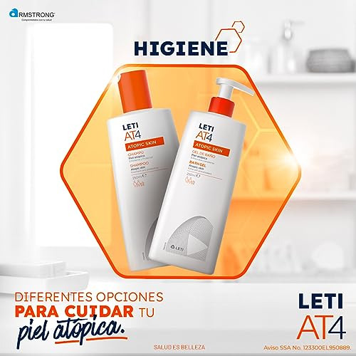 Leti At4 Gel Corporal De Baño Para Piel Atópica