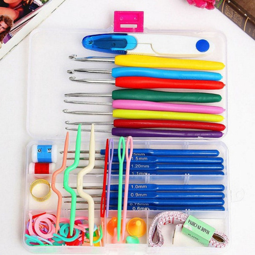 Juego Crochet Herramientas Para Tejer Suéteres De 53 Piezas