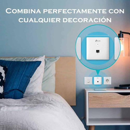 Punto De Acceso Gigabit Para Pared Omada Ac1200 Eap230-wall