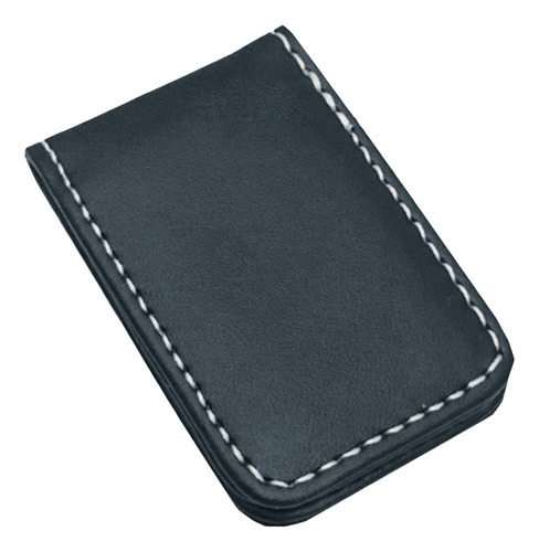 Faux Leather Pocket Magnetic Money Clip Clamp
