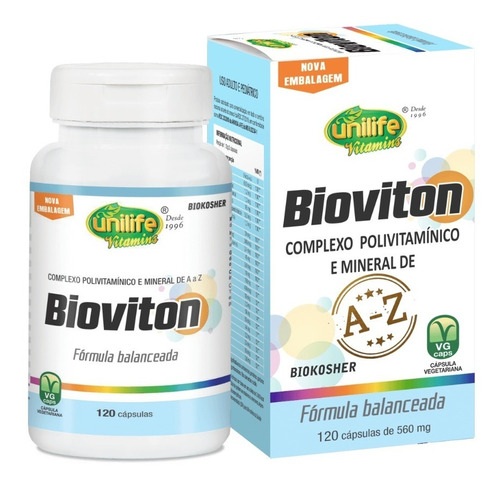 Bioviton Polivitamínico 120 Cápsulas 560mg - Unilife