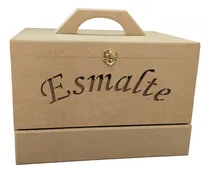 Comprar Caixa Esmalte Portátil Porta 63 Esmaltes Maleta Esmaltes Mdf