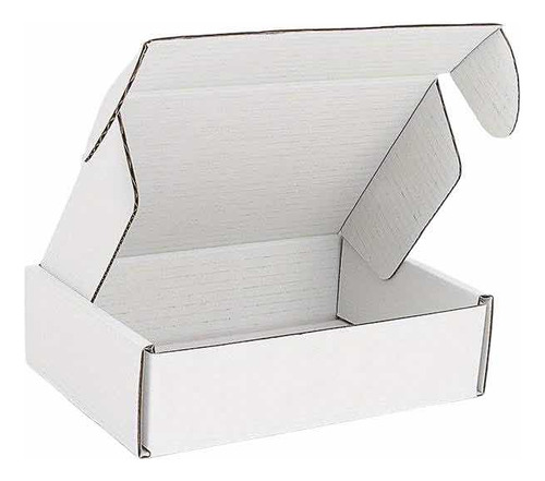 Cajas De Cartón Premium Autoarmable 30x20x10cm 15unid Blanca