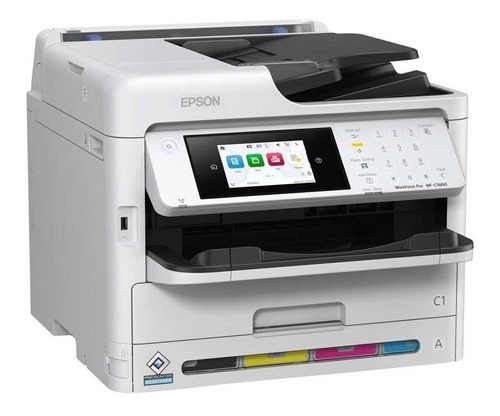 Impressora branca de digitalização/cópia/faxlan/WiFi Epson Workforce WF-C5810