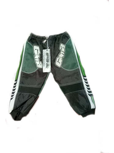 Pantalon Cross Gama Verde Niño Racing Fas Motos