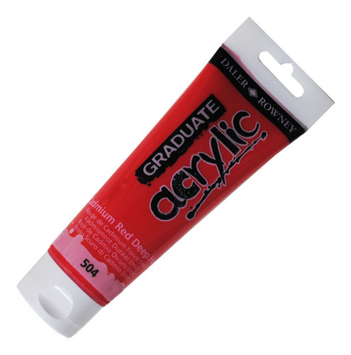 Tinta Acrílica Graduate 120ml Verm. Cad. Es 504 Daler Rowney
