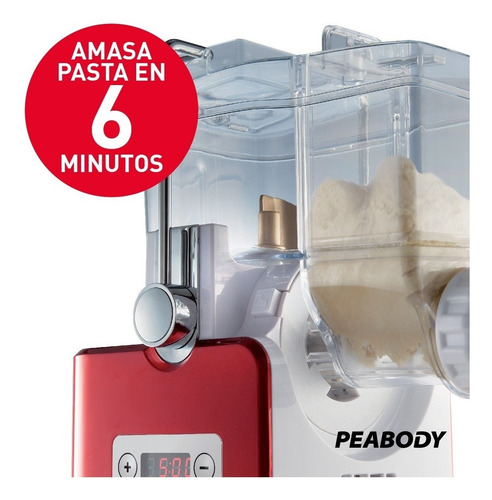 Imagen 2 de 6 de Fábrica De Pasta Peabody Digital Con Accesorios