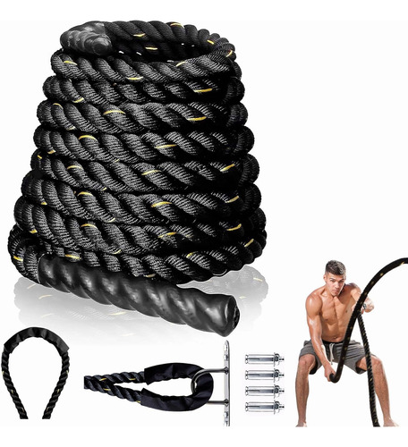 Cuerda De Crossfit Battle Rope Ejercicio Fitness De Azote 6m