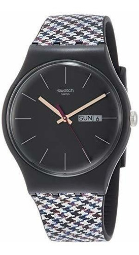 Reloj Swatch Originals Warmth Black Dial Correa De Silicona