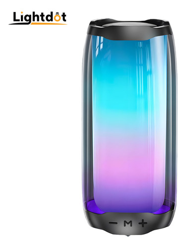 Altavoz Bluetooth 5.3 De Alta Calidad Con Coloridas Luces Rgb Programables Modo De Música Múltiples Modos De Iluminación Preestablecidos Subwoofer Adecuado Para Uso En Interiores Y Exteriores Cozylife