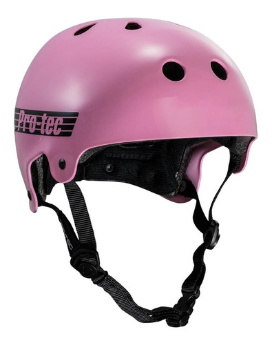 Casco Pro-tec Old School Gloss Pink Talla M Patinar