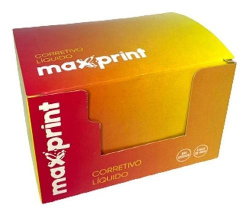 Corretivo Líquido Escolar Maxprint 18 Ml Caixa Com 12