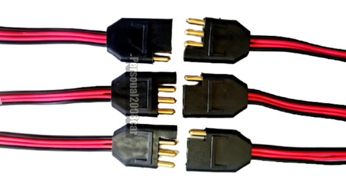 Combo 3 Tomada De Som Automotivo Plug Conector 4 Vias Soquete Pra Caixa E Tampao Eletrica Geral Encaixe Firme Com Fios