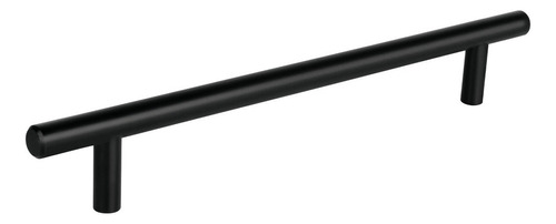 Jaladera De Acero 192mm Estilo Cilindro Negro Hermex