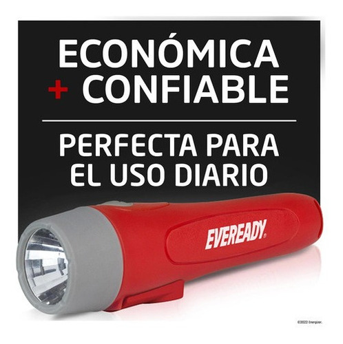 Linterna De Mano Eveready Led Larga Distancia Rojo Blanco Blanco