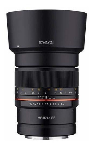 Lente Rokinon 85mm F1.4 Telephoto Para Canon R -negro