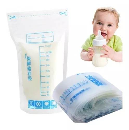 haakaa Bolsa de almacenamiento de leche materna de silicona de 9 onzas,  bolsa reutilizable para congelar leche materna para lactancia, – Yaxa  Colombia