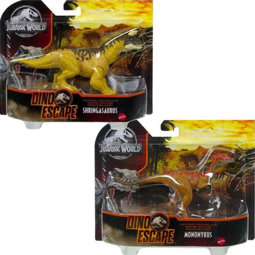 Shringasaurus + Mononykus Jurassic World Dino Escape Mattel