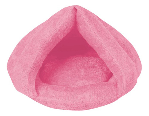 Cama Moises Plush Super Suave Para Perros Gatos Chicos 55cm Color Rosa
