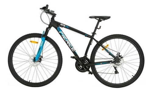 Imagen 1 de 3 de Mountain bike Fierce FM18F29AM210 2019 18 frenos de disco mecánico color negro/celeste
