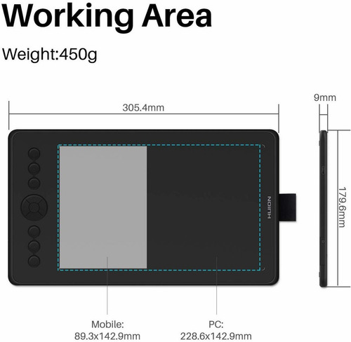 Tableta Gráfica Huion H320m