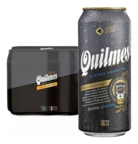 Cerveza Quilmes Stout Lata 473 ml 6 Unidades Go Bar®