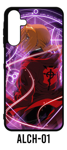 Funda Fullmetal Alchemist Compatible Con Motorola Moto Tpu Negro E6s 2020