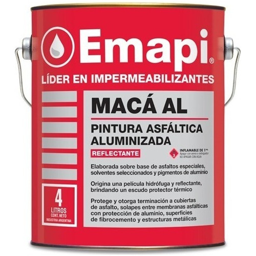 Pintura Asfaltica Aluminizada 4lt