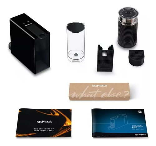 Cafetera Nespresso Essenza Mini Con Espumador De Leche Black