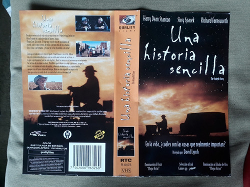 Película Una Historia Sencilla (1999 ) David Lynch, Spacek (Usado)