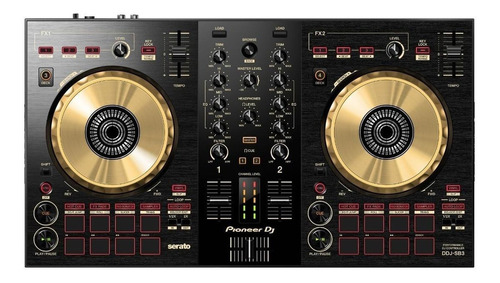 Controlador DJ Pioneer DDJ-SB3 dourado  da 2  canais