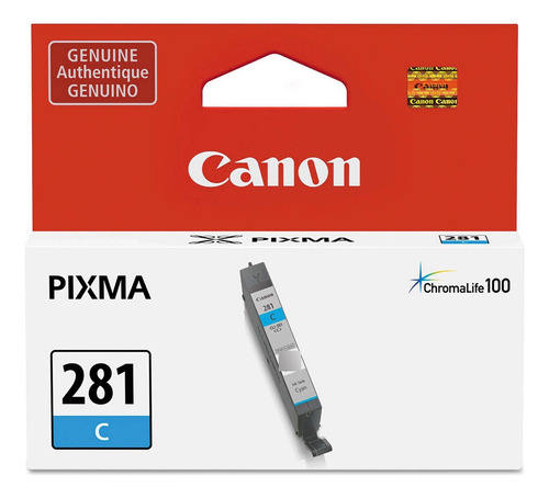 Cartucho De Tinta Cyan Canon Original Cli-281, Compatible