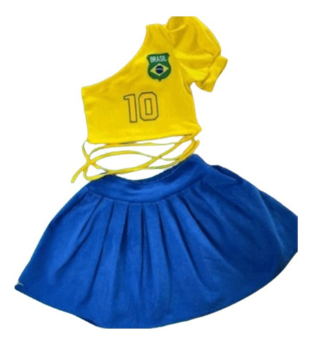 Molde Conjunto Infantil Cropped Nula Manga E Saia Rodada