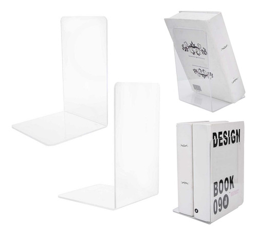 Sujetalibros De Acrílico Soporte Para Libros Grueso Para