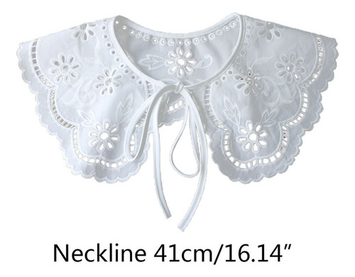 . Cuello Falso De Estilo Francés Ahueca Hacia Fuera La
