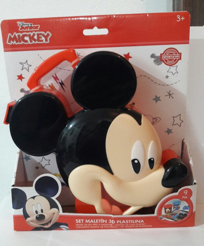 Set Maletín 3d Mickey Moldes De Plastilina