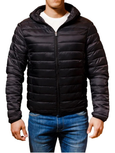 Imagen 2 de 5 de Campera Inflable Flexin Super Abrigada Con Capucha Bolsillos