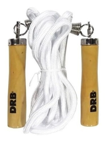 Soga De Salto Drb Nylon Destorcedor 2.7m Cuerda Mango Madera