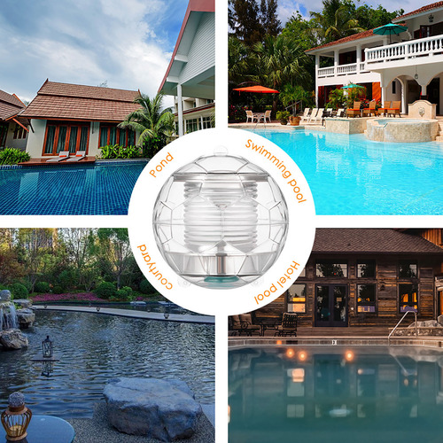 Luz Nocturna Led Led Para Exteriores, Flotador De Agua Color