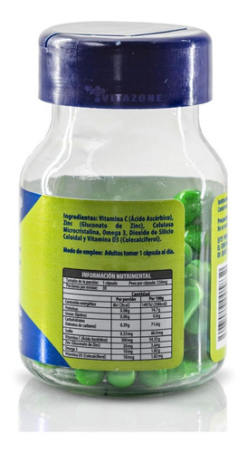 Vitamina C + Zinc + Vitamina D3+ Omega 3 C/30 Caps Naturagel Sabor Cápsulas