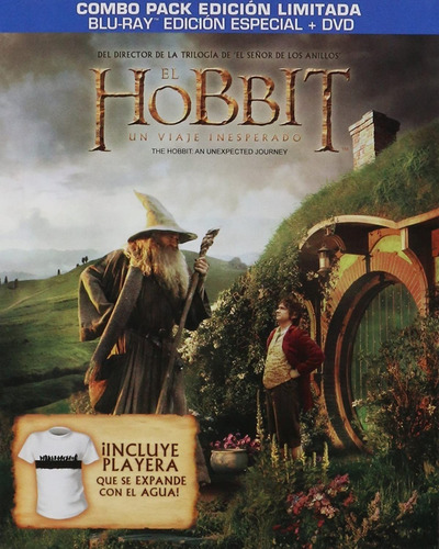 El Hobbit Un Viaje Inesperado Combo Pack | Blu Ray + Dvd