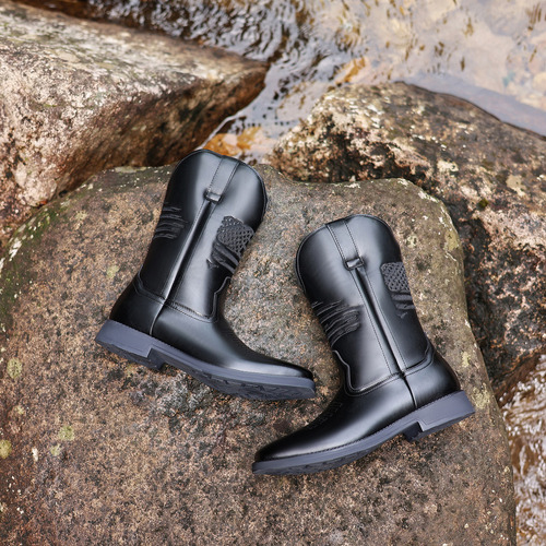 Botas Vaqueras Hombres Hombre Casuales Con Punta Cuadrada