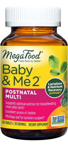 Postnatal + Vitamina A Megafood - Unidad a $4766