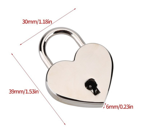 Joyero por Motivos de Seguridad Agenda 2 Juegos Candados de Amor con Forma de Coraz/ón Mini Candado de Metal de Zinc con Llave en Forma de Esqueleto para Equipaje